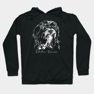 Tibetan Terrier dog lover portrait Hoodie